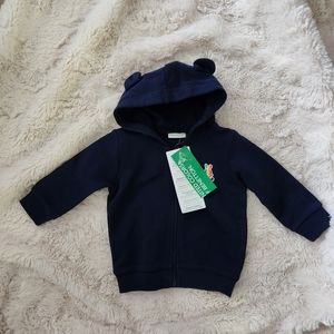 NWT United Colors of Benetton kids zipup hoodie with ears